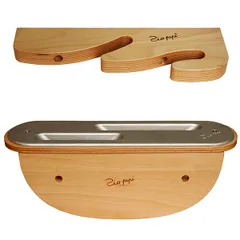 Подставка для 2-х лопат для пиц-рии+держатель дерево,металл ,H=16,L=44,B=11см древесн.,металлич.