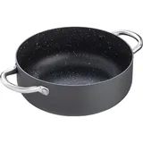 Кастрюля «Уитфорд» без крышки алюм.литой,сталь нерж. 3,5л D=24,H=9см граф.,черный