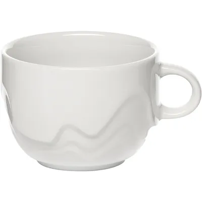 Чашка чайная «Мелодия» фарфор 230мл D=85,H=60,B=110мм белый, Объем по данным поставщика (мл): 230