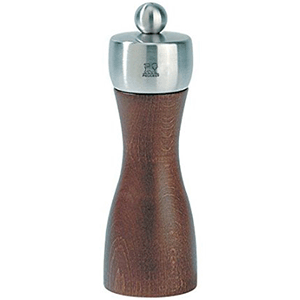 Мельница для перца с метал.механизмом дерево,сталь нерж. D=5,H=15см коричнев.