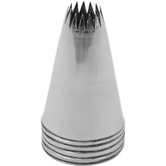 Pastry nozzle “Open star” (15 teeth)  stainless steel  D=30/11, H=50mm