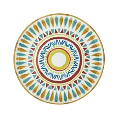 Блюдо для пиццы «Чинция Сафи» фарфор D=33см белый,разноцветн.