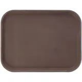 Поднос «Проотель» прорезиненный прямоугольный фибергласс ,L=46,B=35,5см коричнев.