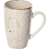 Кружка «Крафт Вайт» фарфор 285мл D=7,H=11,L=11см белый,коричнев.