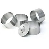 Кольцо кондитерское (набор) + пресс[4шт] сталь нерж. D=60,H=45,L=45мм