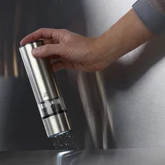 Мельница для перца «Ю Селект» электрическая (батарейки) акрил,сталь нерж. ,H=20см, изображение 4