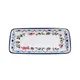 Блюдо сервировочное «Спринг» прямоугольное фарфор ,L=34,B=16см белый,разноцветн.