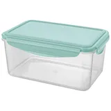 Контейнер для продуктов «Смарт Лок» с крышкой для СВЧ полипроп. 1,6л ,H=98,L=130,B=200мм прозр.,мятн