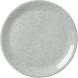 Plate “Ink Gray” small  porcelain  D=30cm  white