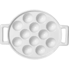 Блюдо для улиток «Бель Кузин» (на 12 шт) фарфор ,H=43,L=215,B=160мм белый, изображение 2