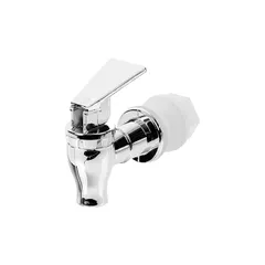 Кран для диспенсера пластик серебрист.