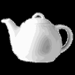 Teapot “Vizuvio” porcelain 260ml D=93,H=137,B=96mm white