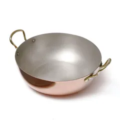 Сковорода для подачи «Купер плюс» с двумя ручками полир., с лужением медь,олово 1,1л D=185,H=60мм ме