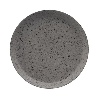 Тарелка «Стоун» керамика D=23,H=2см граф.,черный