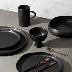 Тарелка «Шейд» керамика D=260,H=15мм черный, изображение 2