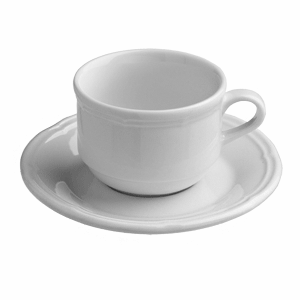 Чашка чайная «Увертюра» фарфор 210мл D=85,H=63мм белый