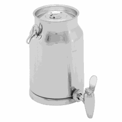 Dispenser flask art. EMC 050 E  stainless steel  5 l  silver.