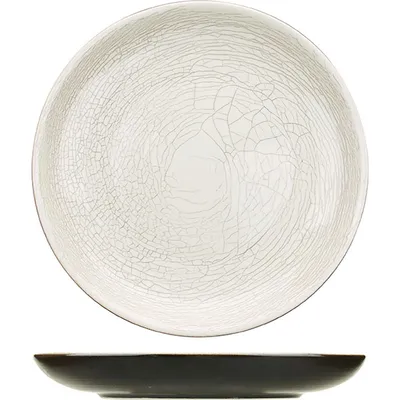 Тарелка «День и ночь» плоская без полей керамика D=25см белый,черный, Диаметр (мм): 250