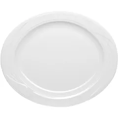 Dish "Arcadia" oval  porcelain ,H=25,L=330,B=275mm white