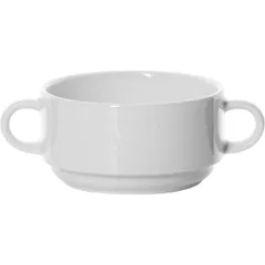 Чашка бульонная «Карат» фарфор 300мл D=10,H=5,L=15см белый