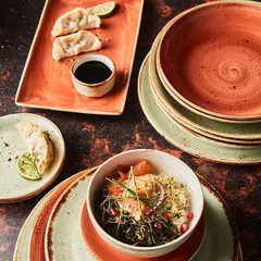 Блюдо «Крафт Терракота» прямоугольное фарфор ,H=24,L=270,B=168мм терракот, изображение 3