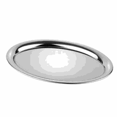 Oval tray “Caffehouse”  stainless steel , L=20, B=14.5 cm  silver.