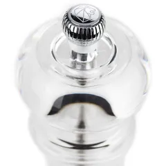 Мельница для соли «Нэнси» металлический механизм акрил D=55,H=220мм прозр.,металлич., изображение 3