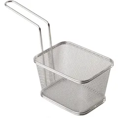 Basket for French fries stainless steel ,H=90,L=130,B=105mm