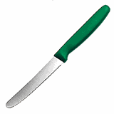 Нож кухонный сталь нерж.,пластик ,L=110,B=45мм зелен.,металлич.