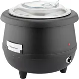 Мармит-супница электрический 50Гц пластик,алюмин. 10л D=35,H=38,L=40,B=40см 450вт черный