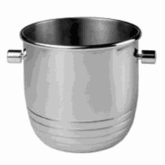 Champagne bucket  stainless steel  5.9 l  D=22, H=20, B=22 cm  metal.