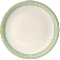 “Rio Green” pizza dish  porcelain  D=310, H=15mm  white, green.