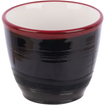 Стопка для саке фарфор 85мл черный,красный, Цвет: Черный, Объем по данным поставщика (мл): 85