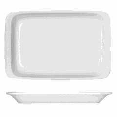 Rectangular dish  porcelain , L=30.5, B=15cm  white