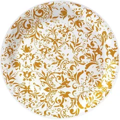 Plate “Ink” pie porcelain D=15,H=2cm orange,white