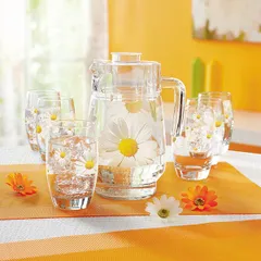 Кувшин «Тиволи» стекло 1,6л D=95/110,H=205,L=145,B=3мм прозр., изображение 4