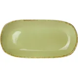 Блюдо «Террамеса Вит» овальное фарфор ,H=20,L=255,B=130мм бежев.