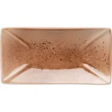 Блюдо для суши «Маррон Реативо» фарфор ,L=27,B=14см коричнев.,бежев.