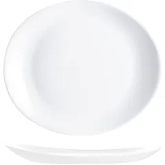 Dish “Evolutions White” oval glass ,L=30,B=26cm white