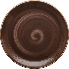 Plate “Kraft Gray” small  porcelain  D=30, H=2cm  gray