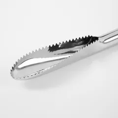 Нож для чистки рыбы (скребок) сталь нерж. ,L=240/120,B=35мм металлич., изображение 2