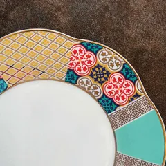 Тарелка «Анемон Ютения» мелкая кост.фарф. D=26,5см белый,разноцветн., изображение 3