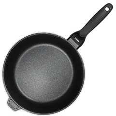 Сковорода глуб. «Блэк плюс» алюм.литой,тефлон D=24см черный, изображение 2