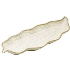 Serving dish “Kyupseli” ceramics ,L=28,B=11cm beige.