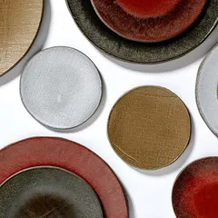 Тарелка бетон D=28см коричнев.,серый, изображение 2