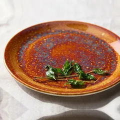 Тарелка «Везувиус Амбер» мелкая фарфор D=23см амбер, изображение 4