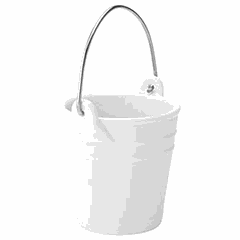 Ведро для картофеля фри фарфор 260мл ,L=9,B=9см белый