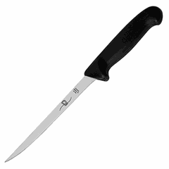 Knife for filleting fish  stainless steel, plastic , H=1, L=33, B=8 cm  black, metal.