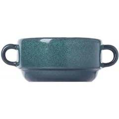 Чашка бульонная «Млечный путь изумрудный» фарфор 300мл D=115,H=55мм изумруд.,черный, изображение 3