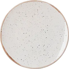 Plate “Punto Bianca”  porcelain  D=28cm  white, black